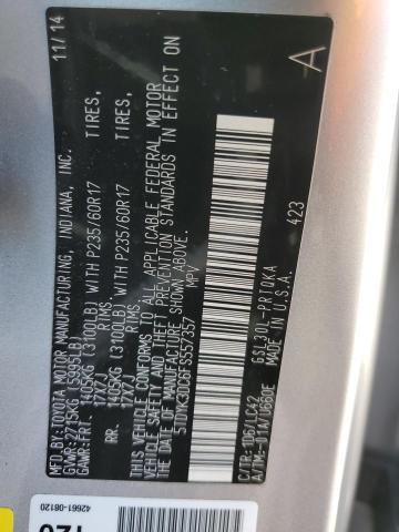 Photo 10 from auction – 2015 TOYOTA SIENNA XLE with VIN 5TDYK3DC6FS557357