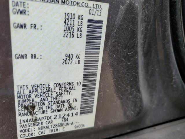 Photo 10 from auction – 2013 NISSAN ALTIMA 2.5 with VIN 1N4AL3AP7DC212414