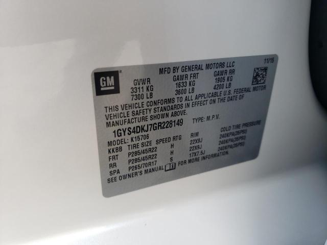 Photo 10 from auction – 2016 CADILLAC ESCALADE P with VIN 1GYS4DKJ7GR228149