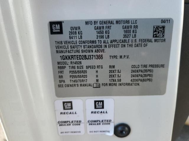 Photo 10 from auction – 2011 GMC ACADIA DEN with VIN 1GKKRTED2BJ371366