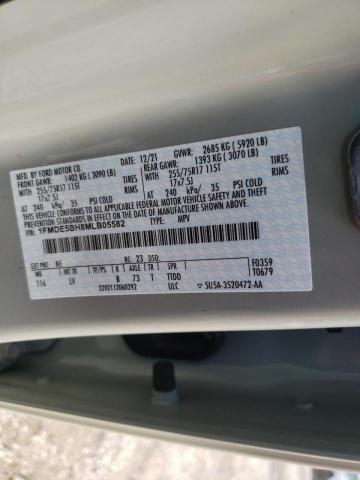 Photo 10 from auction – 2021 FORD BRONCO BAS with VIN 1FMDE5BH8MLB05582