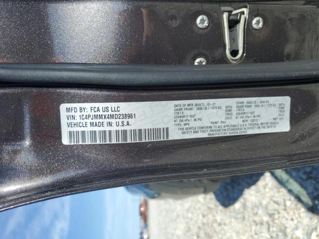 Photo 10 from auction – 2021 JEEP CHEEROKEE with VIN 1C4PJMMX4MD238961