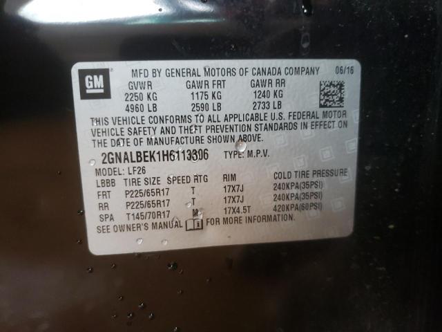 Photo 10 from auction – 2017 CHEVROLET EQUINOX LS with VIN 2GNALBEK1H6113306