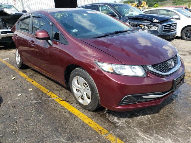 HONDA CIVIC LX 2013 with VIN 19XFB2F51DE071790 - Photo from auction