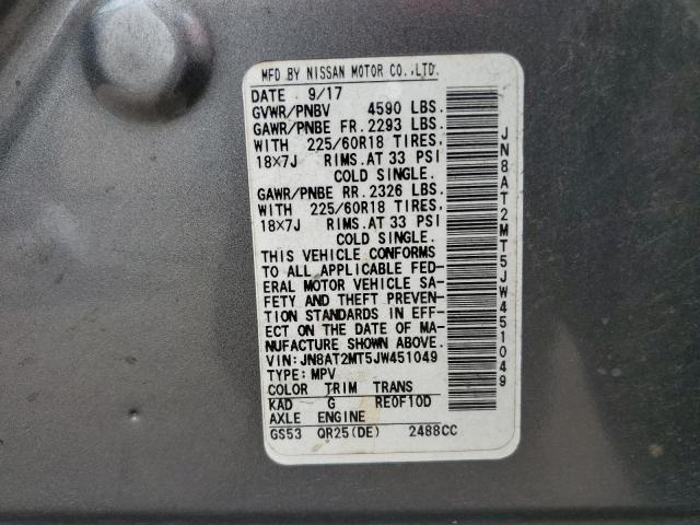 Photo 10 from auction – 2018 NISSAN ROGUE S with VIN JN8AT2MT5JW451049