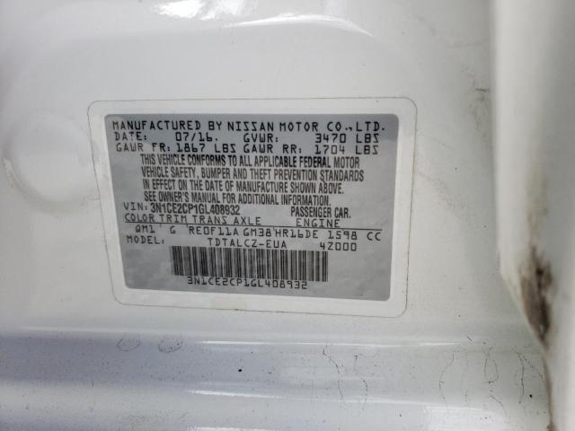 Photo 10 from auction – 2016 NISSAN VERSA NOTE with VIN 3N1CE2CP1GL408932