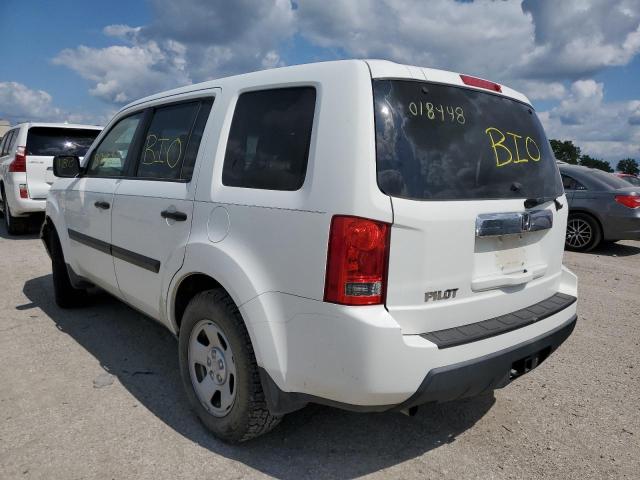 Photo 3 from auction – 2009 HONDA PILOT LX with VIN 5FNYF38219B018448