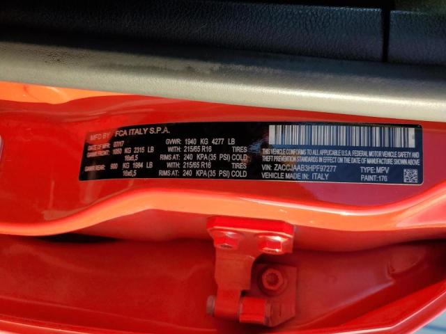 Photo 10 from auction – 2017 JEEP RENEGADE S with VIN ZACCJAAB3HPF97277