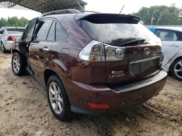 Photo 3 from auction – 2008 LEXUS RX 350 with VIN JTJHK31U782031985