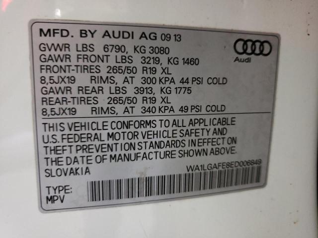 Photo 10 from auction – 2014 AUDI Q7 PREMIUM with VIN WA1LGAFE8ED006849