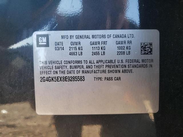 Photo 10 from auction – 2014 BUICK REGAL with VIN 2G4GK5EX8E9285583