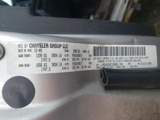 Zdjęcie 10 z aukcji – 2010 JEEP COMMANDER z VIN 1J4RG4GKXAC128080