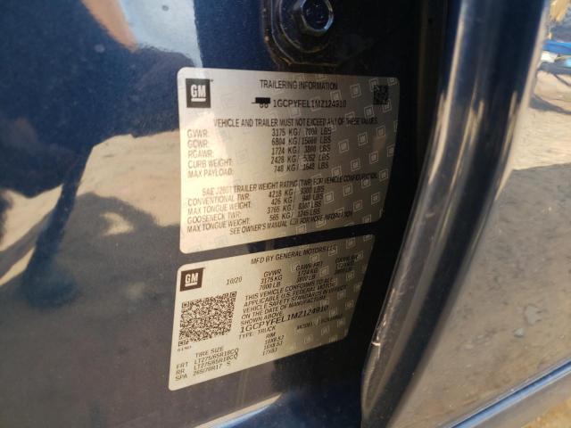 Photo 10 from auction – 2021 CHEVROLET silverado with VIN 1GCPYFEL1MZ124910