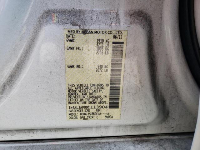 Photo 10 from auction – 2013 NISSAN ALTIMA 2.5 with VIN 1N4AL3AP0DC113904