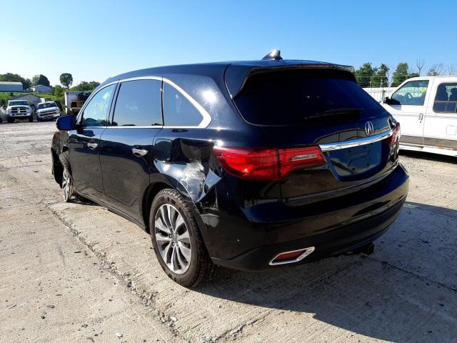 Photo 3 from auction – 2014 ACURA MDX TECHNO with VIN 5FRYD4H69EB012436