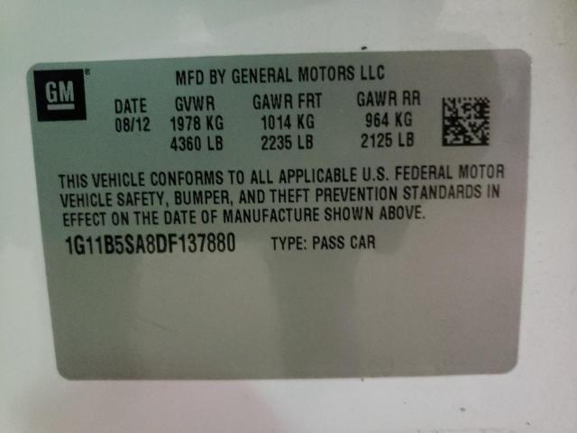 Photo 10 from auction – 2013 CHEVROLET MALIBU LS with VIN 1G11B5SA8DF137880
