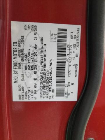 Photo 10 from auction – 2006 FORD EXPLORER X with VIN 1FMEU72EX6UA07076