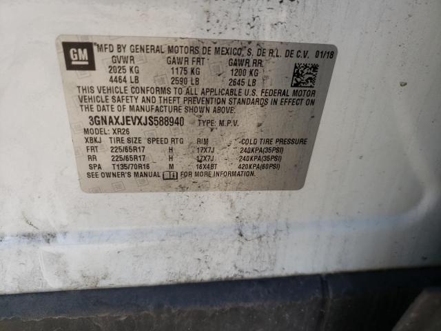 Photo 10 from auction – 2018 CHEVROLET EQUINOX LT with VIN 3GNAXJEVXJS588940