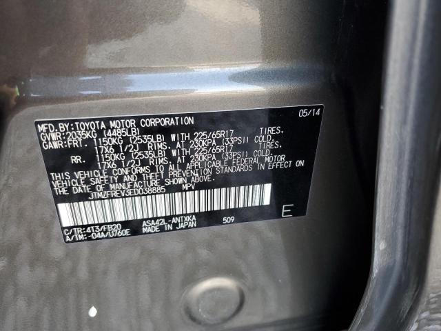 Photo 10 from auction – 2014 TOYOTA RAV4 LE with VIN JTMZFREV3ED038885