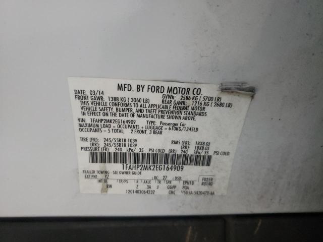 Photo 10 from auction – 2014 FORD TAURUS POL with VIN 1FAHP2MK2EG164909