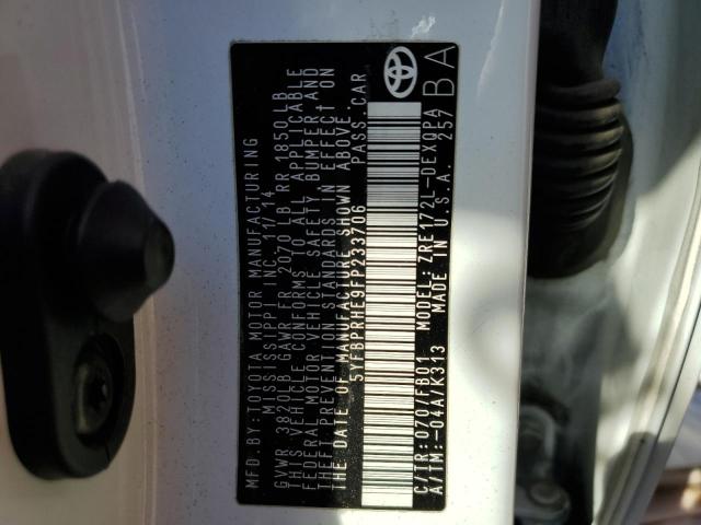 Photo 10 from auction – 2015 TOYOTA COROLLA EC with VIN 5YFBPRHE9FP233706