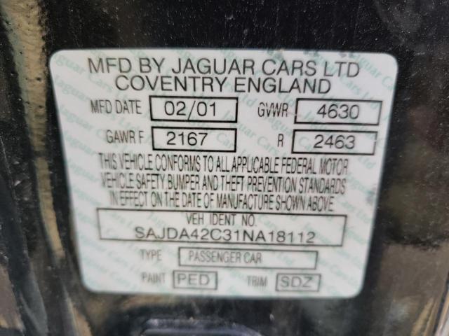 Photo 10 from auction – 2001 JAGUAR XK8 with VIN SAJDA42C31NA18112