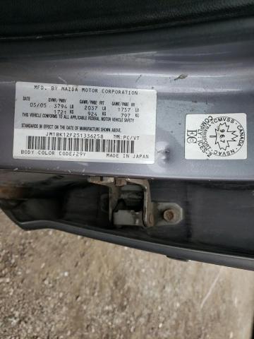 Photo 10 from auction – 2005 MAZDA 3 I with VIN JM1BK12F251336258