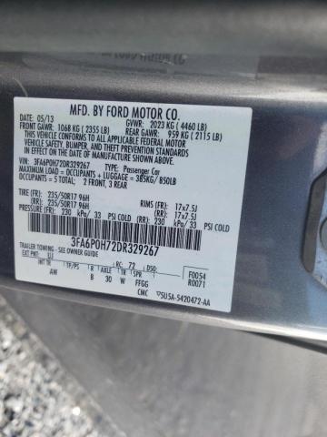 Photo 10 from auction – 2013 FORD FUSION SE with VIN 3FA6P0H72DR329267