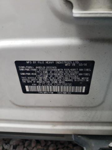 Photo 10 from auction – 2016 SUBARU FORESTER 2 with VIN JF2SJAHC1GH529836