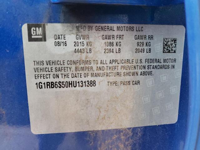 Photo 10 from auction – 2017 CHEVROLET VOLT PREMI with VIN 1G1RB6S50HU131388