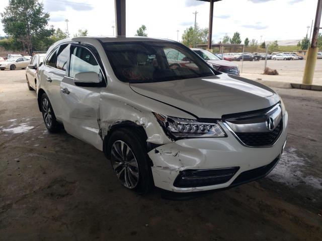 ACURA MDX TECHNO 2016 with VIN 5FRYD4H44GB018422 - Photo from auction