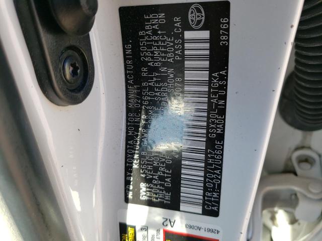 Photo 10 from auction – 2011 TOYOTA AVALON BAS with VIN 4T1BK3DB8BU413078