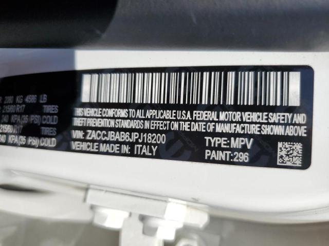 Photo 10 from auction – 2018 JEEP RENEGADE S with VIN ZACCJBAB6JPJ18200