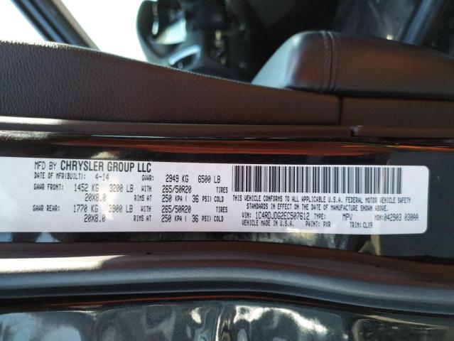 Photo 10 from auction – 2014 DODGE DURANGO LI with VIN 1C4RDJDG2EC507612