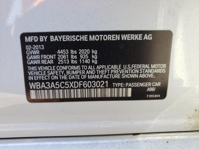 Photo 10 from auction – 2013 BMW 328 I with VIN WBA3A5C5XDF603021