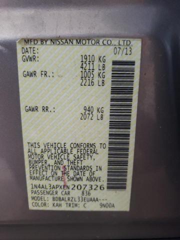 Photo 10 from auction – 2014 NISSAN ALTIMA 2.5 with VIN 1N4AL3APXEN207326