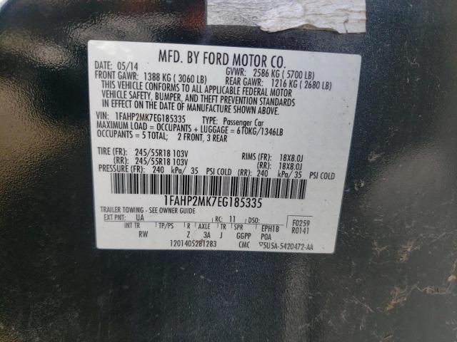 Photo 10 from auction – 2014 FORD TAURUS POL with VIN 1FAHP2MK7EG185335