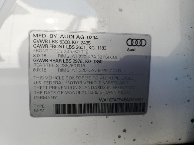 Photo 10 from auction – 2014 AUDI Q5 PREMIUM with VIN WA1CFAFP4EA091601