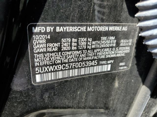 Photo 10 from auction – 2015 BMW X3 XDRIVE2 with VIN 5UXWX9C57F0D53945