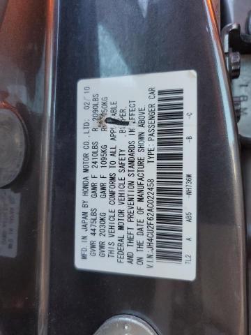 Photo 10 from auction – 2010 ACURA TSX with VIN JH4CU2F62AC022458