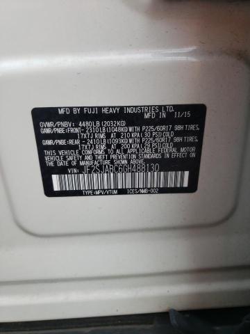 Photo 10 from auction – 2016 SUBARU FORESTER 2 with VIN JF2SJABC6GH488130