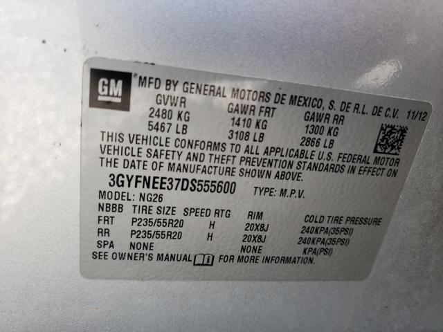Photo 10 from auction – 2013 CADILLAC SRX PREMIU with VIN 3GYFNEE37DS555600