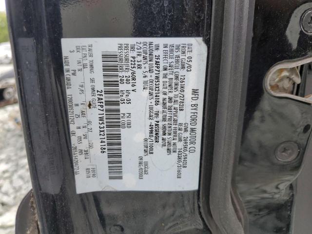 Photo 10 from auction – 2003 FORD CROWN VICT with VIN 2FAFP71W53X214186