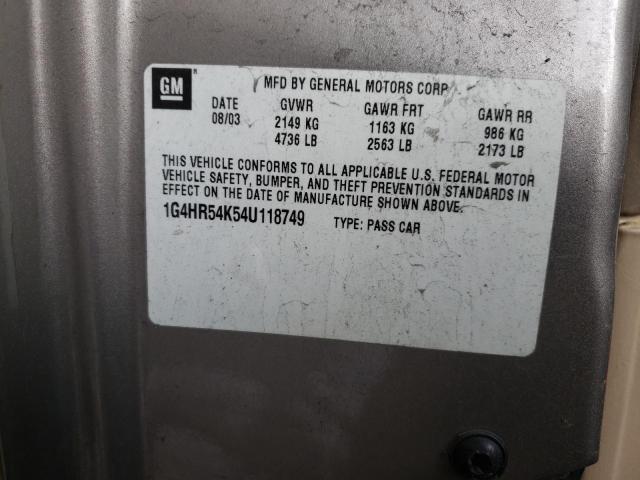 Photo 10 from auction – 2004 BUICK LESABRE LI with VIN 1G4HR54K54U118749