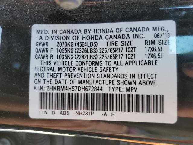 Photo 10 from auction – 2013 HONDA CR-V EX with VIN 2HKRM4H57DH672844
