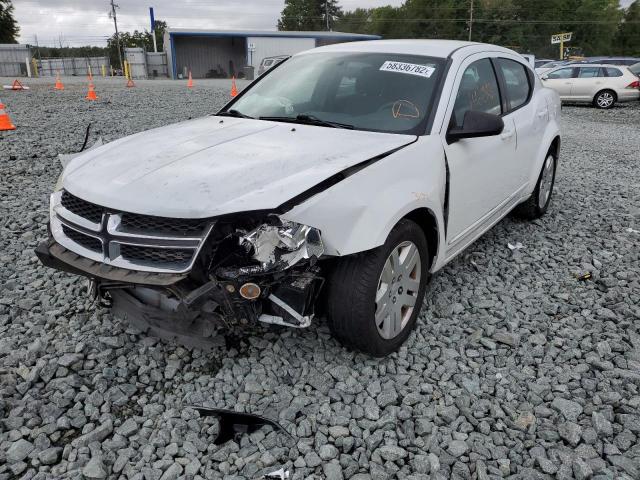 Photo 2 from auction – 2012 DODGE AVENGER SE with VIN 1C3CDZAB9CN209173