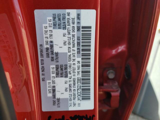 Photo 10 from auction – 2016 MAZDA CX-3 TOURI with VIN JM1DKDC75G0133861