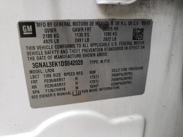 Photo 10 from auction – 2013 CHEVROLET CAPTIVA LT with VIN 3GNAL3EK1DS642028