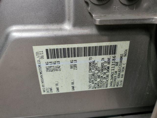 Photo 10 from auction – 2012 NISSAN ALTIMA BAS with VIN 1N4AL2AP6CC113186