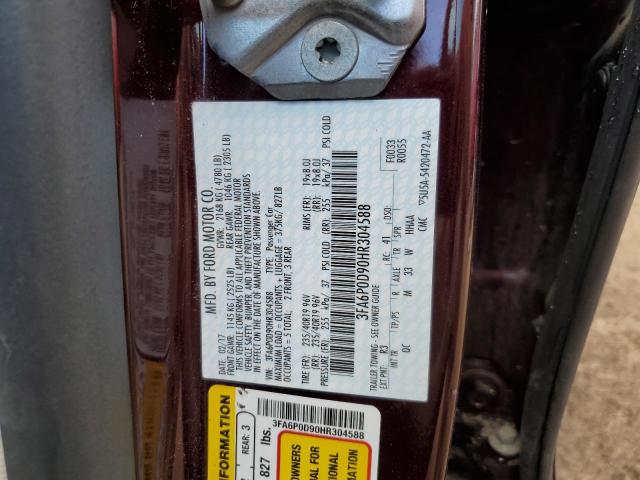 Photo 10 from auction – 2017 FORD FUSION TIT with VIN 3FA6P0D90HR304588